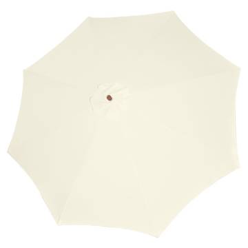 Elegant Sand White Parasol 300x258 cm - Hipomarket UK