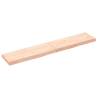 Solid Oak Wall Shelf 160x30 cm | Rustic Storage Solution