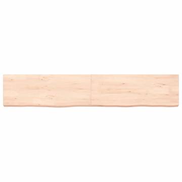 Solid Oak Wall Shelf 160x30 cm | Rustic Storage Solution