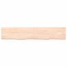 Solid Oak Wall Shelf 160x30 cm | Rustic Storage Solution