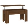 Brown Oak Coffee Table 101x49x52 cm | Modern Lift-Top Design