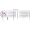 Wire Mesh Fence with Spike Anchors Anthracite 1.1x10 m