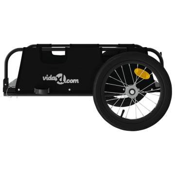 Bike Trailer - Black Oxford Fabric & Iron | Durable & Versatile