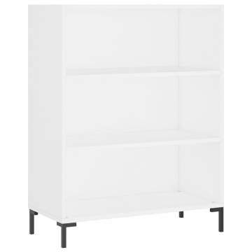 Highboard White 69.5x34x180 cm | Stylish Engineered Wood Storage