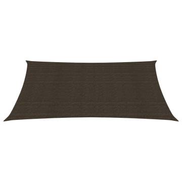 HDPE Sunshade Sail 3.5x4.5m Brown - Perfect Outdoor Shelter