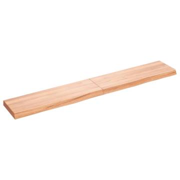 Wall Shelf Light Brown - Solid Oak Wood | HipoMarket