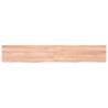 Wall Shelf Light Brown - Solid Oak Wood | HipoMarket