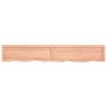 Wall Shelf Light Brown - Solid Oak Wood | HipoMarket