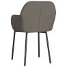 Elegant Dark Grey Velvet Dining Chairs - Set of 2