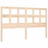 Solid Wood Bed Frame with Headboard 160x200 cm | HipoMarket