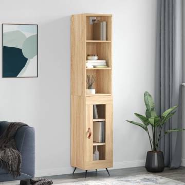 Elegant Highboard Sonoma Oak - Stylish Storage Solution