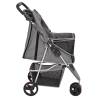 Folding Dog Stroller Grey - Comfortable & Portable | Hipomarket UK