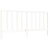 Super King Size White Bed Frame with Headboard - Solid Wood