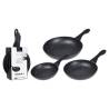 Excellent Houseware 3 Piece Frying Pan Set | Hipomarket