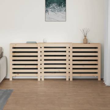 Radiator Cover 210x21x85 cm - Solid Wood Pine - Hipomarket UK