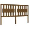 Honey Brown King Size Solid Wood Bed Frame with Headboard