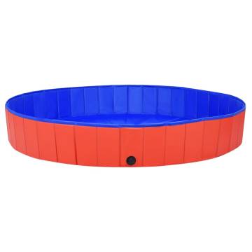 Foldable Dog Swimming Pool Red 200x30 cm - Hipomarket