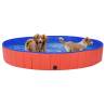 Foldable Dog Swimming Pool Red 200x30 cm - Hipomarket