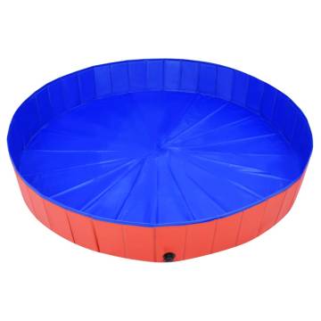 Foldable Dog Swimming Pool Red 200x30 cm - Hipomarket