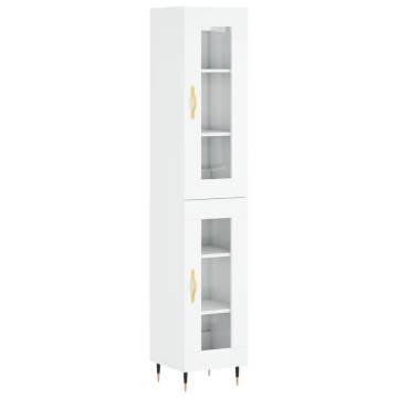 Highboard High Gloss White - Stylish Storage Solution