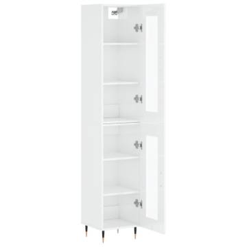 Highboard High Gloss White - Stylish Storage Solution