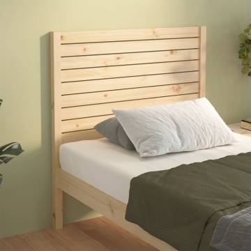 Stylish Pine Bed Headboard - 96x4x100 cm | Hipomarket UK