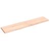 Rustic Untreated Solid Oak Wall Shelf - 140x30 cm | HipoMarket