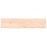 Rustic Untreated Solid Oak Wall Shelf - 140x30 cm | HipoMarket