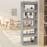 Book Cabinet/Room Divider Grey Sonoma 60x30x166 cm Engineered Wood Colour grey sonoma Quantity in Package 1 