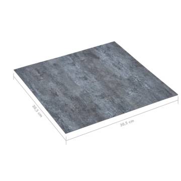 Self-Adhesive Flooring Planks - 5.11 m² Grey Marble PVC