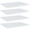 Bookshelf Boards 4 pcs High Gloss White 40x30x1.5 cm Engineered Wood Colour high gloss white Size 40 x 30 x 1.5 cm Quantity in Package 4 