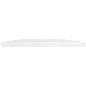 High Gloss White Bookshelf Boards - 4 pcs | Hipo Market