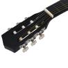 Western Classical Cutaway Guitar - 6 Strings Black 38"