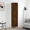 Highboard Brown Oak 34.5x34x180 cm Engineered Wood Colour brown oak Quantity in Package 1 Model 1 wood door 