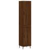 Stylish Highboard Brown Oak - 34.5x34x180 cm | HipoMarket