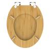 SCHÜTTE Natural Bamboo Toilet Seat - Soft-Close & Durable