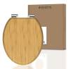 SCHÜTTE Natural Bamboo Toilet Seat - Soft-Close & Durable