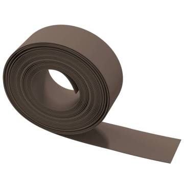 Garden Edgings 2 pcs Brown 10m Polyethylene | Hipomarket