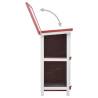 Outdoor Rabbit Hutch with 4 Doors - Red Wood | HipoMarket