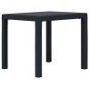 Garden Table Anthracite 79x79x72 cm Plastic Rattan Look Colour anthracite Size 79 x 79 x 72 cm Quantity in Package 1 