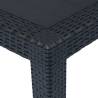 Garden Table Anthracite 79x79x72 cm - Plastic Rattan Look