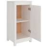 Stylish White Sideboards - 2 pcs Solid Pine 40x35x80 cm