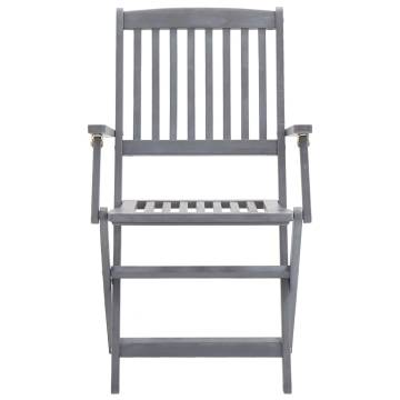 Folding Outdoor Chairs Set - Solid Acacia Wood | HiPo Market