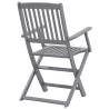 Folding Outdoor Chairs Set - Solid Acacia Wood | HiPo Market