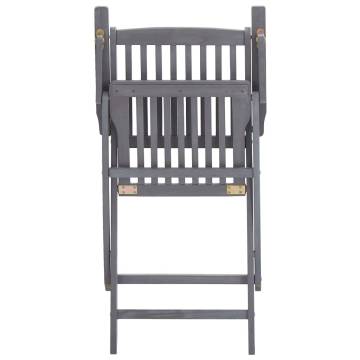 Folding Outdoor Chairs Set - Solid Acacia Wood | HiPo Market