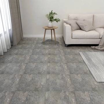 Self-Adhesive PVC Flooring Planks - 20 pcs Grey | HipoMarket