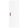 Stylish Highboard High Gloss White - 34.5x34x180 cm | HipoMarket