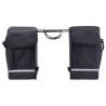 Double Waterproof Bicycle Bag for Pannier Rack - 35L Black