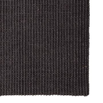 Sisal Rug for Scratching Post - Black 80x200 cm | HipoMarket