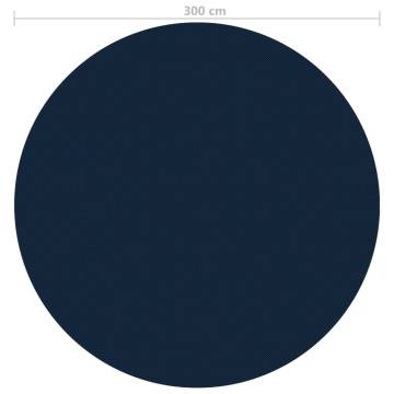 Floating PE Solar Pool Film 300 cm - Black & Blue | HipoMarket